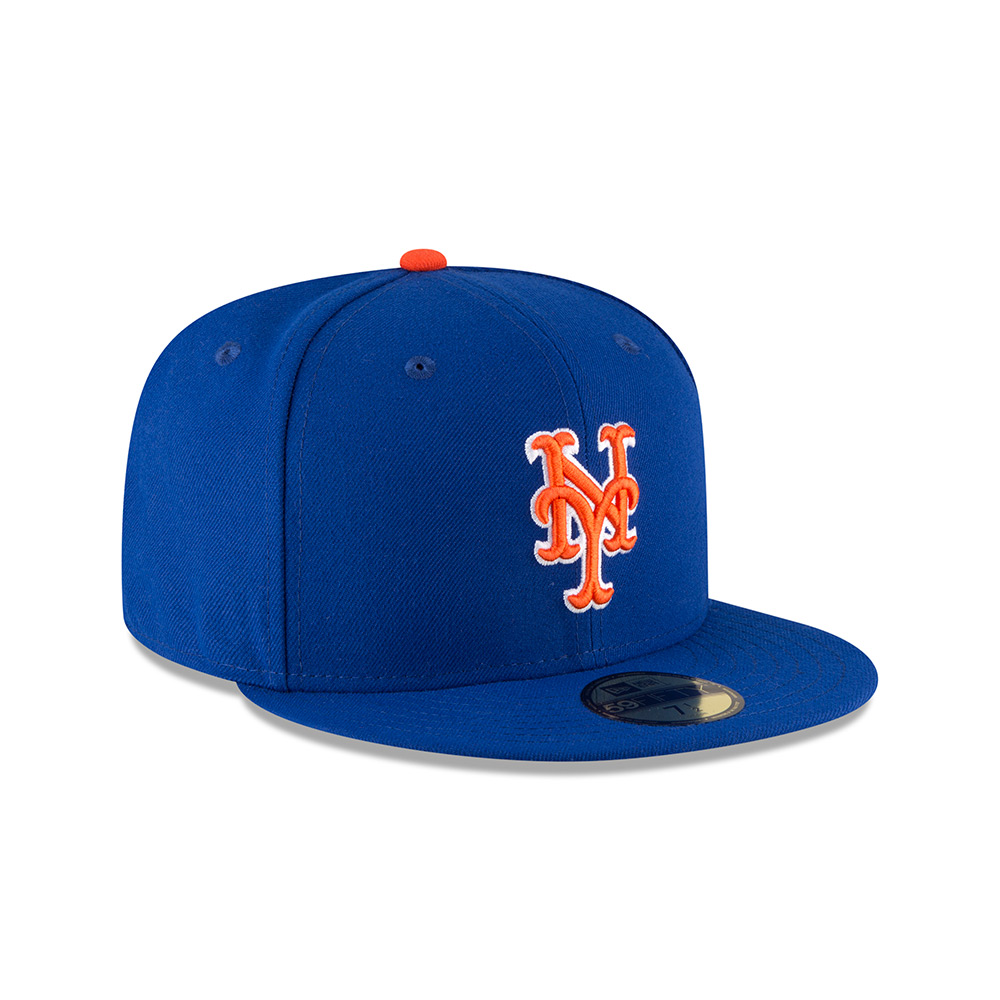 black and blue mets hat