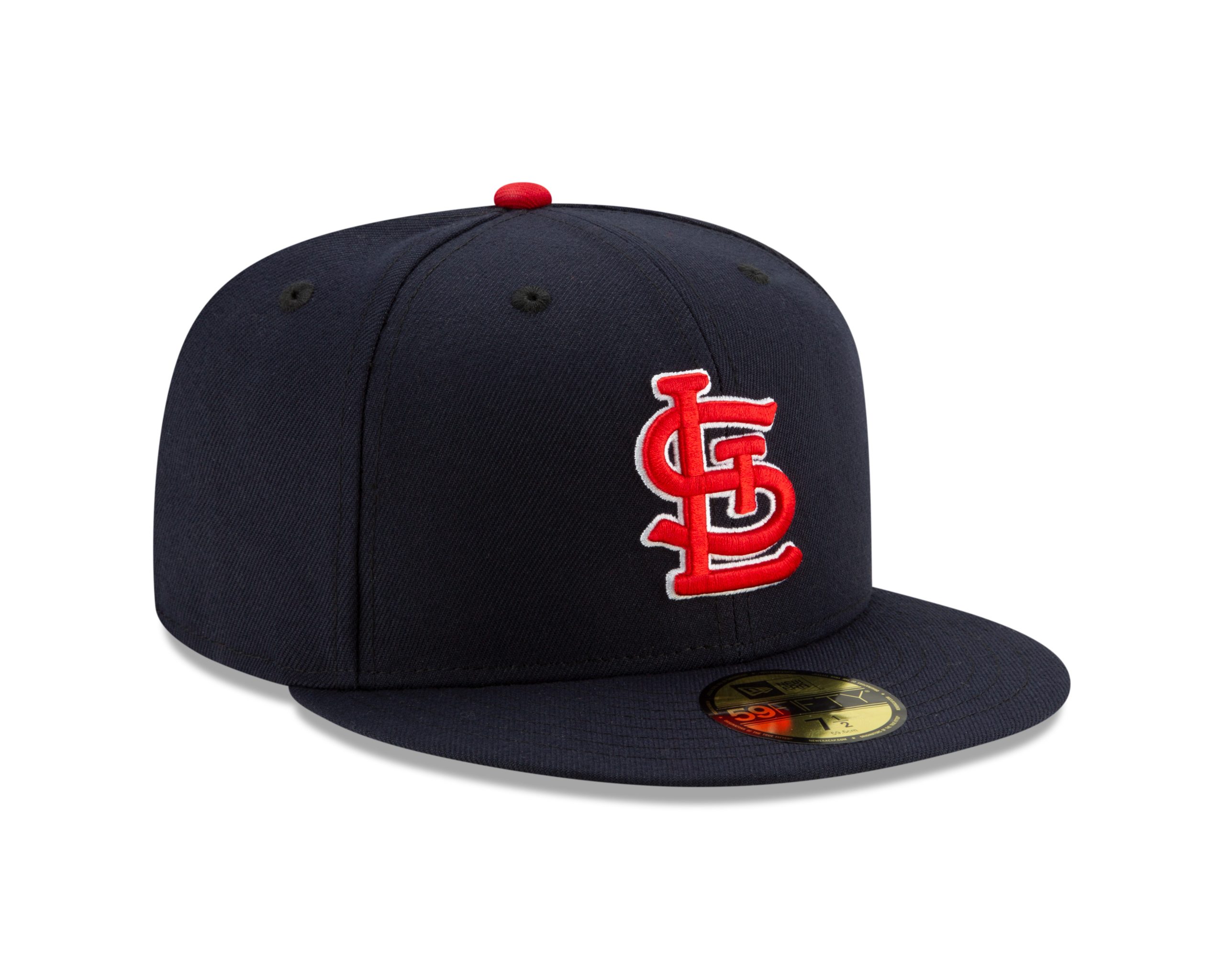 Men's New Era St. Louis Cardinals Navy Alternate Authentic Collection On-Field 59FIFTY Fitted Hat