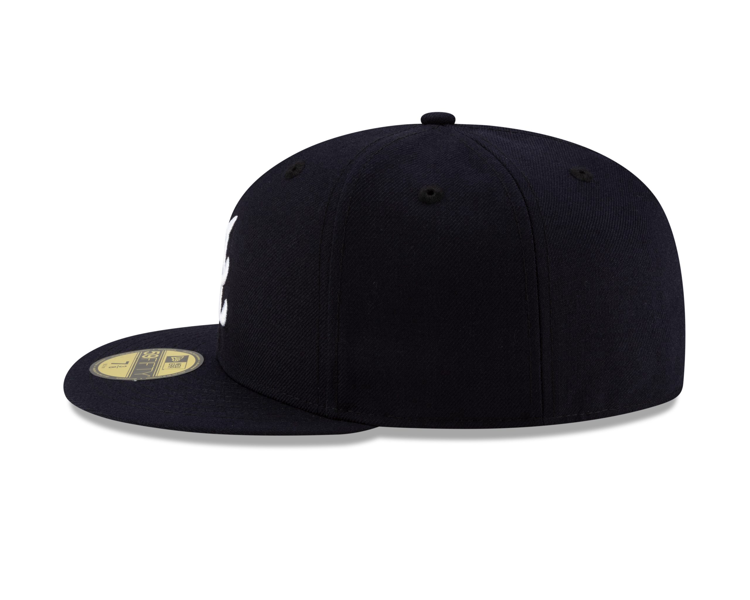 Atlanta Braves ブラック ニューエラ 5950 New Era Atlanta Braves 59Fifty Fitted Hat MLB Basic Black on Black