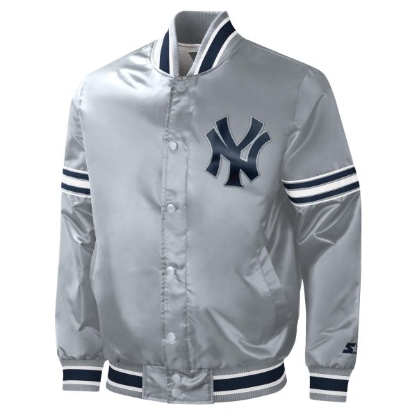 New York Yankees Starter Midfield Satin Jacket - Mickey's Place